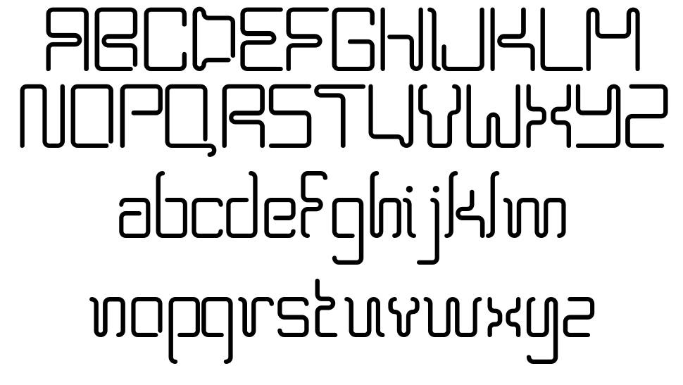 BPneon font specimens