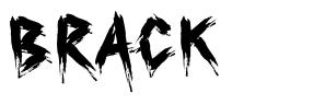 Brack шрифт