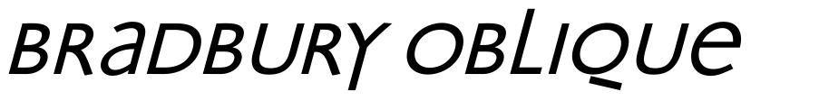 Bradbury Oblique フォント