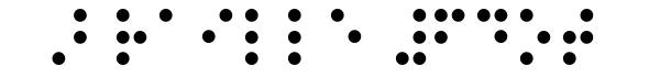 Braille 6dot font