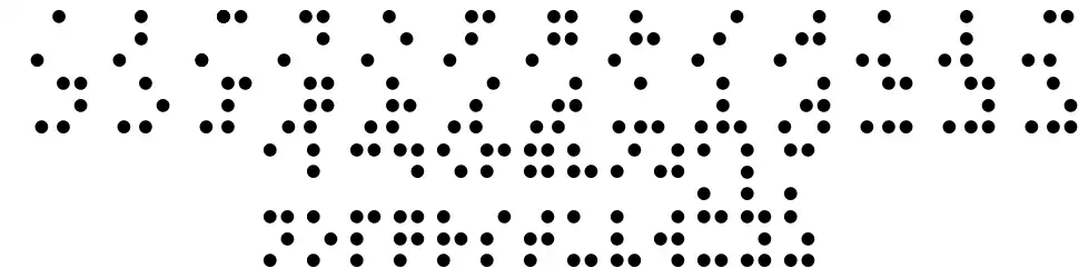 Braille 6dotfont specimens