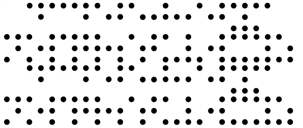 Braille Printingfont specimens