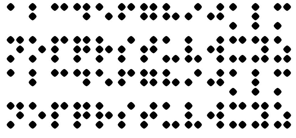 Braillenum font