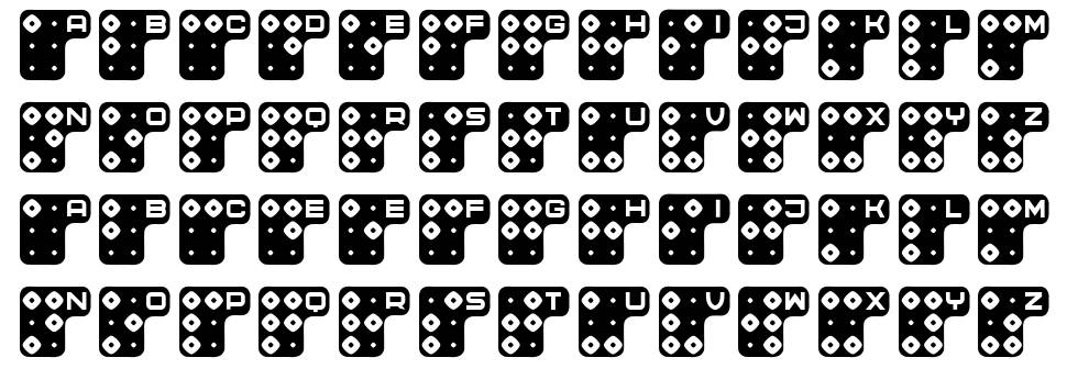 Brailler schriftart vorschau