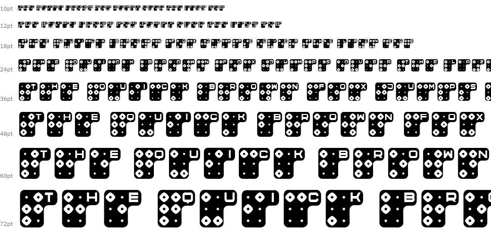 Brailler písmo Vodopád