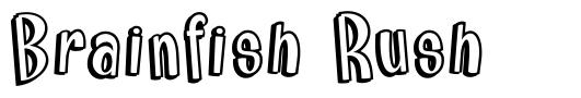 Brainfish Rush schriftart