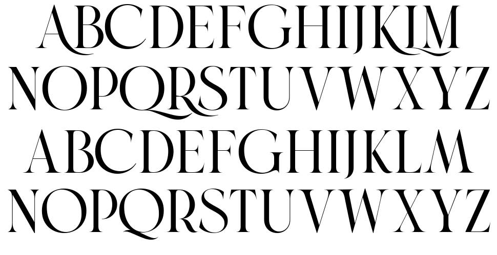 Brand font specimens