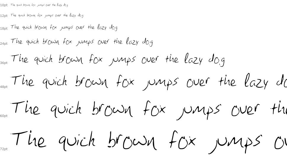 Brandons Handwriting czcionka Wodospad