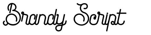 Brandy Script шрифт