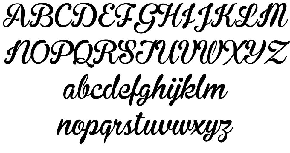 Brannboll Stencil 字形 标本