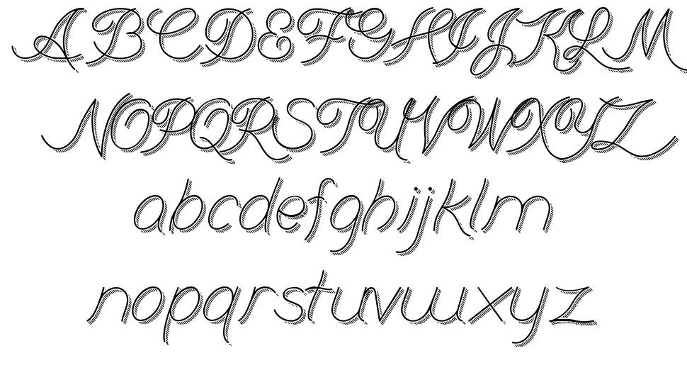 Branum Cursive font specimens