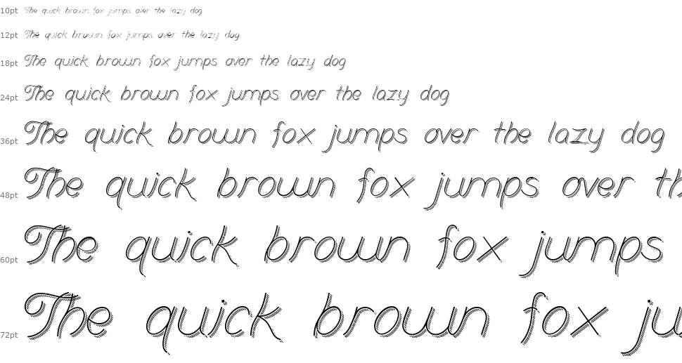 Branum Cursive font Waterfall