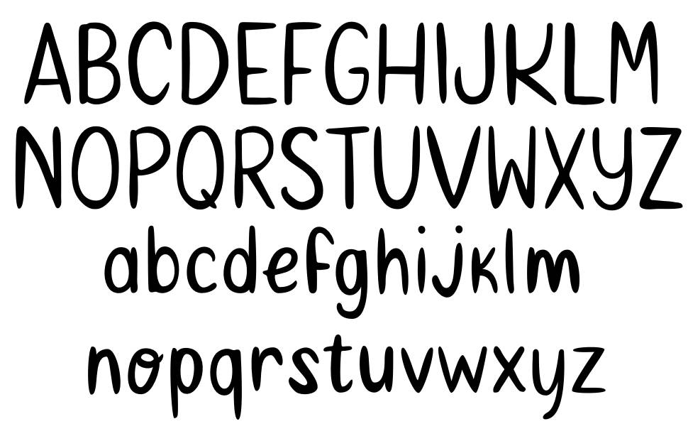 Braund Handwritten font Örnekler