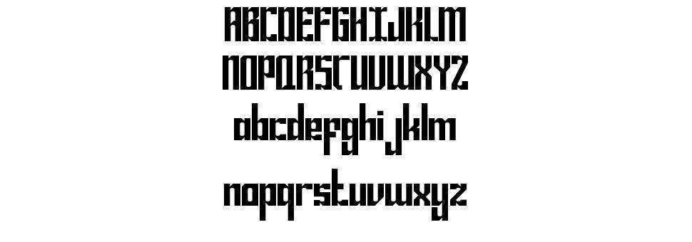 Bravado font specimens