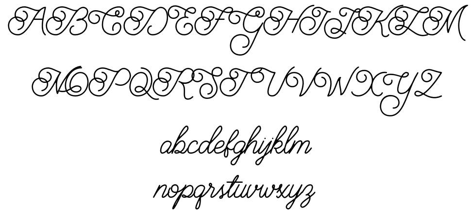 Brayden Script フォント 標本