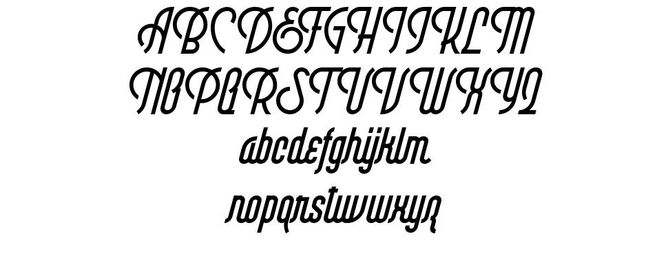 Brayline 字形 标本