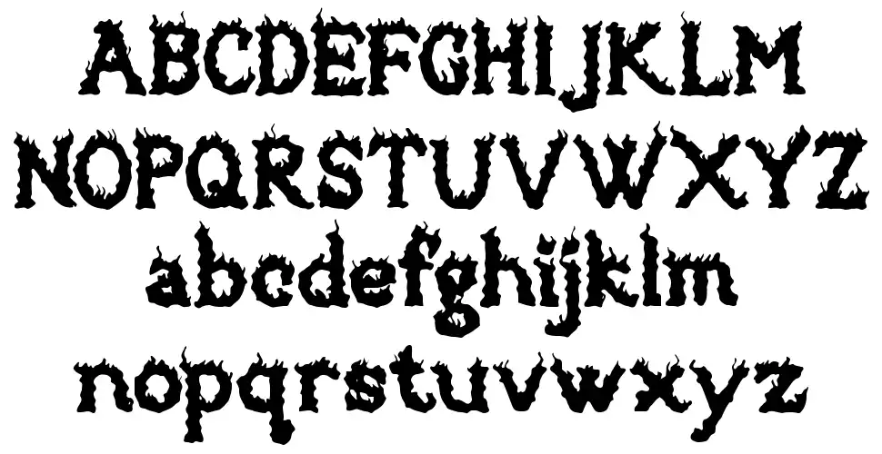 Brazier Flame font by Walter E Stewart FontRiver