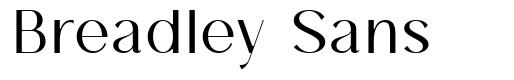 Breadley Sans 字形