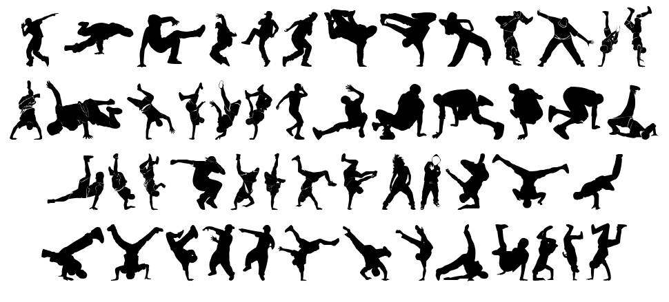 Breakdance font