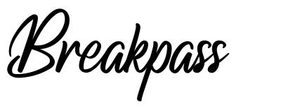 Breakpass шрифт