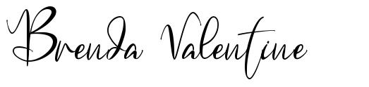 Brenda Valentine font