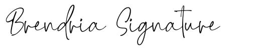 Brendria Signature 字形