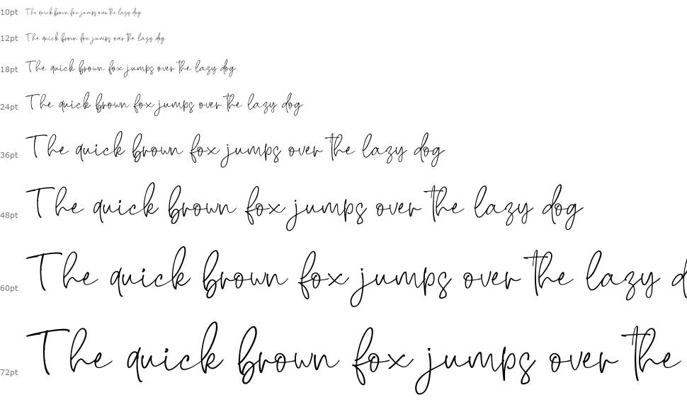 Brendria Signature шрифт Водопад