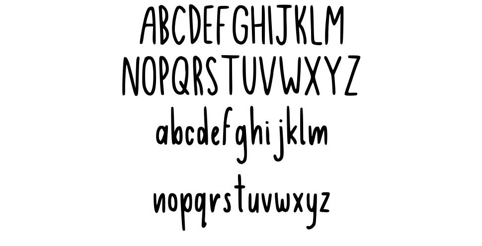 Breno font specimens