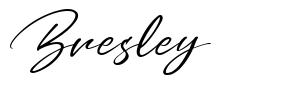 Bresley フォント