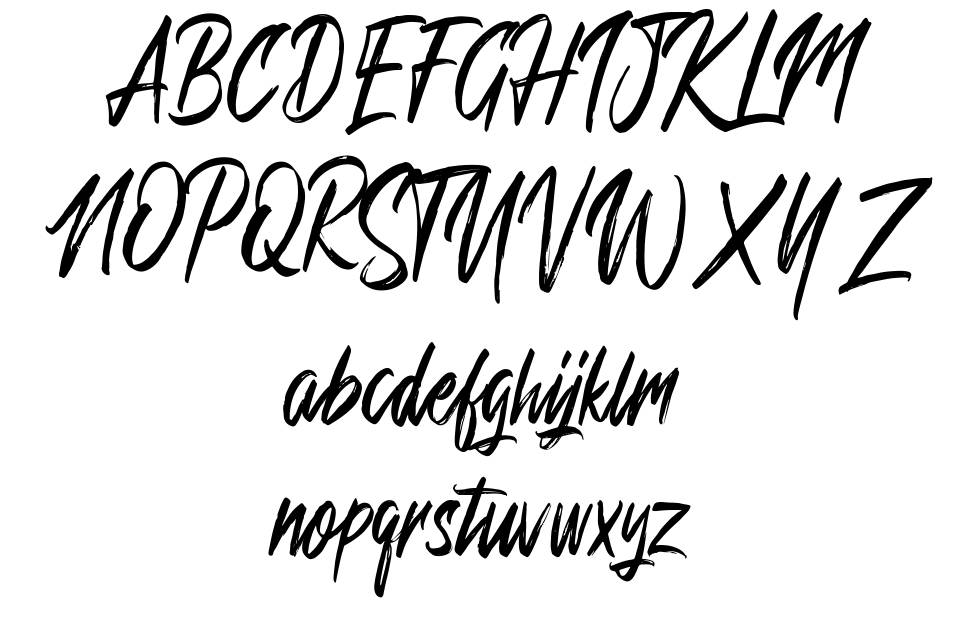 Bretageds font Örnekler