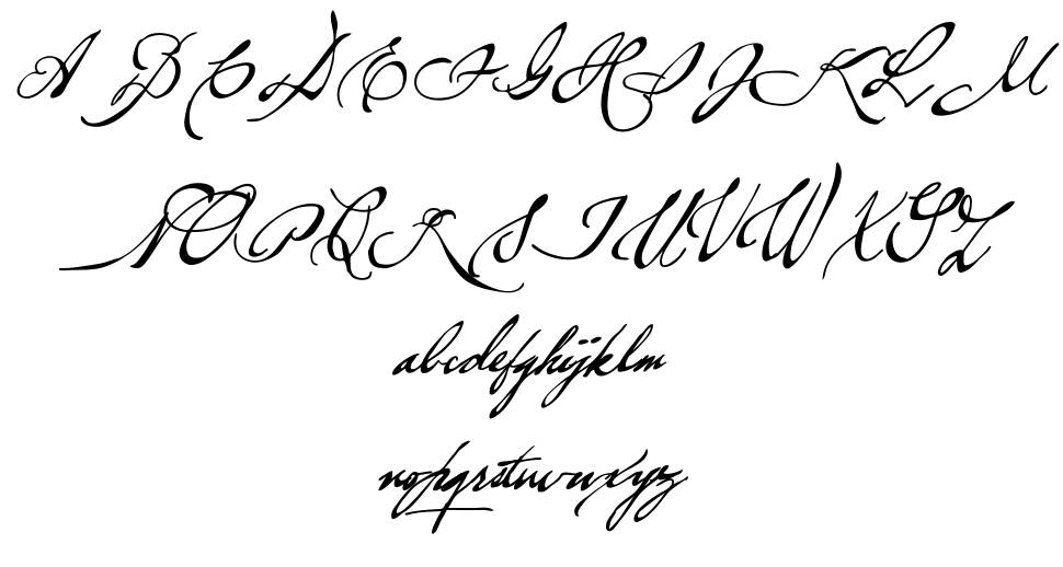 Brev Script font specimens