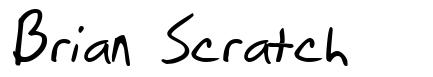 Brian Scratch font