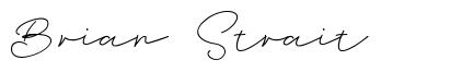 Brian Strait шрифт