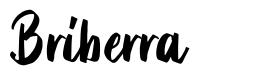 Briberra font