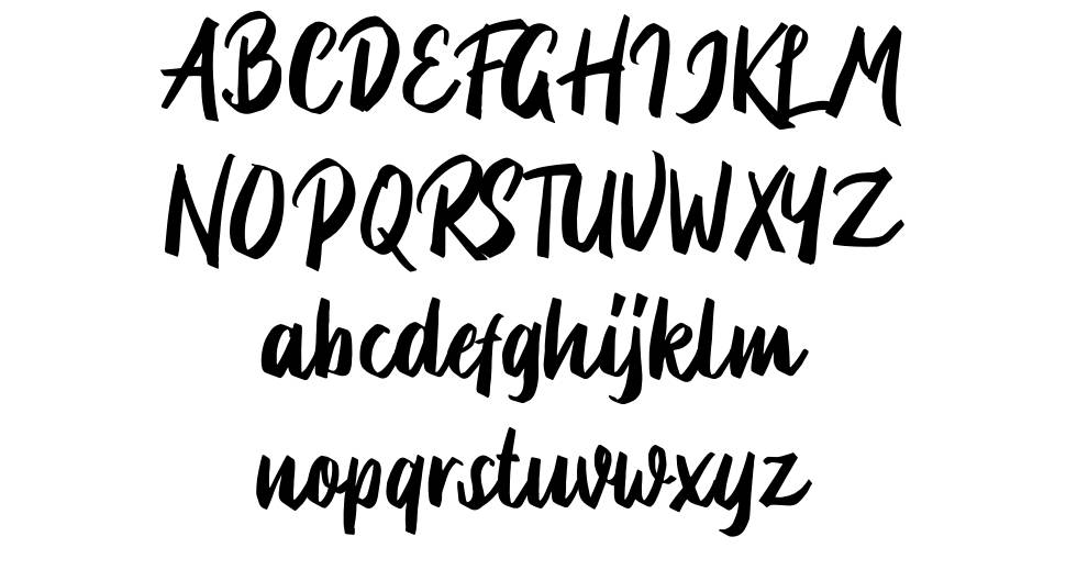 Briberra font specimens