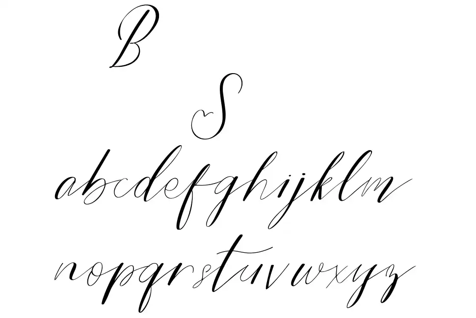 Bride Stylefont specimens