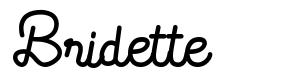 Bridette шрифт