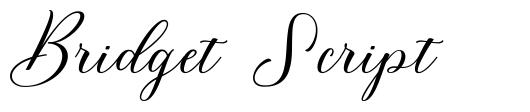 Bridget Script шрифт