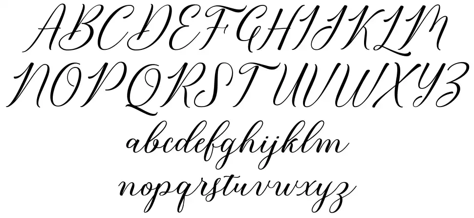 Bridget Script font Örnekler