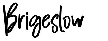 Brigeslow font