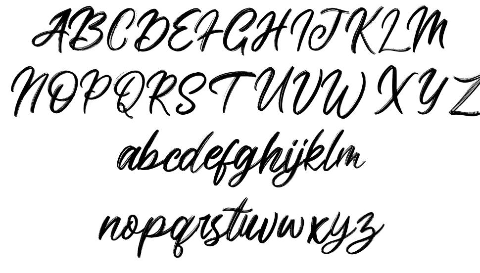 Brighnesy font specimens