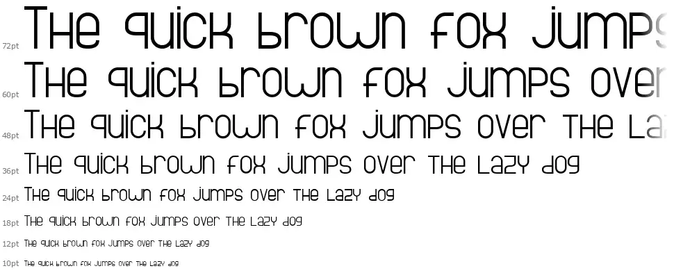 Bright Line 7font waterfall