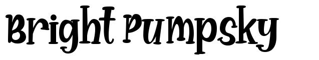 Bright Pumpsky 字形