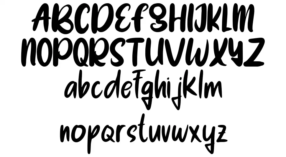 Bright Smile font specimens