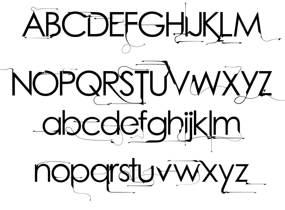 Bright Young Things font specimens