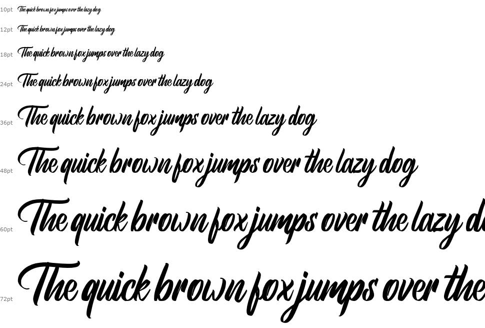 Brightsome font Waterfall