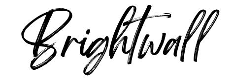 Brightwall schriftart