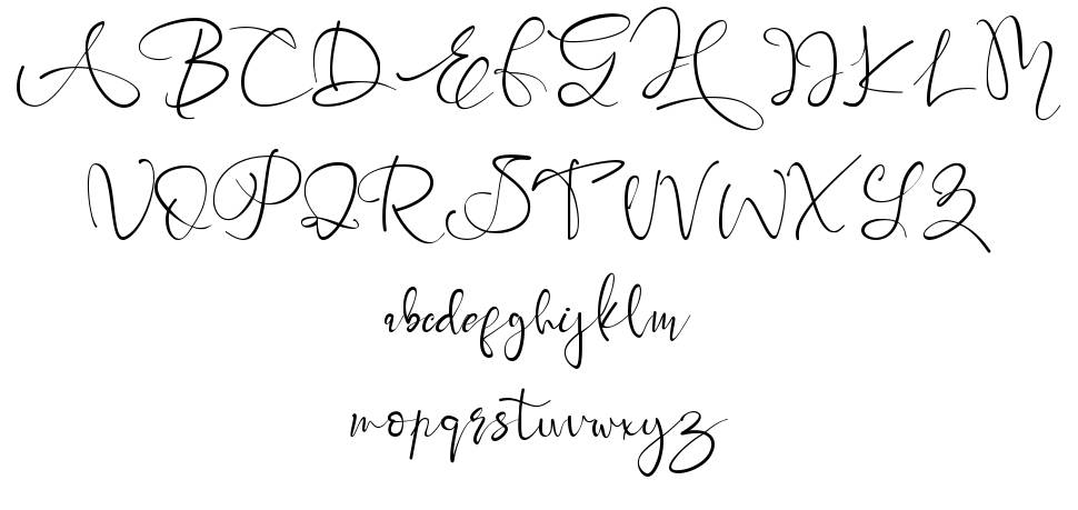 Brigitta フォント 標本