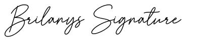 Brilanys Signature font