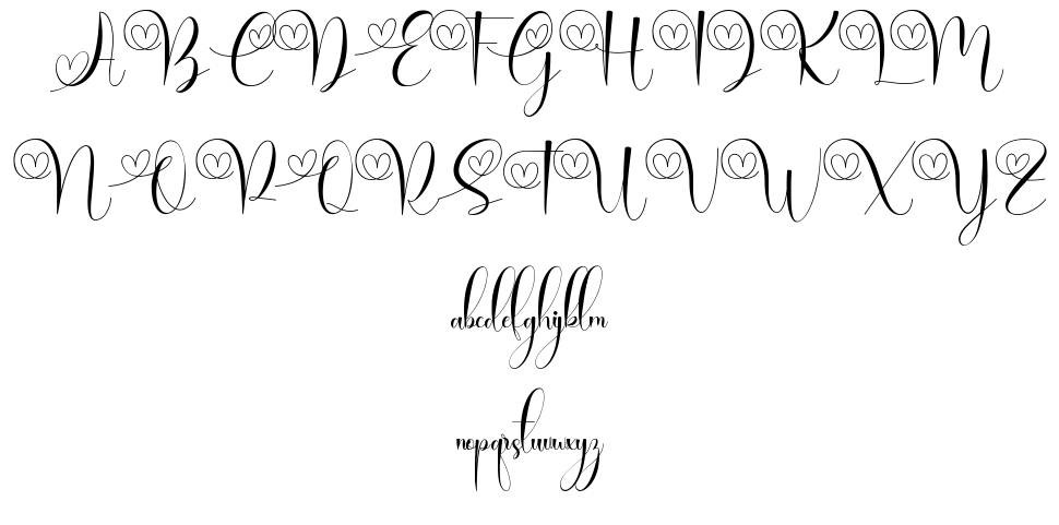 Brilganttyne フォント 標本